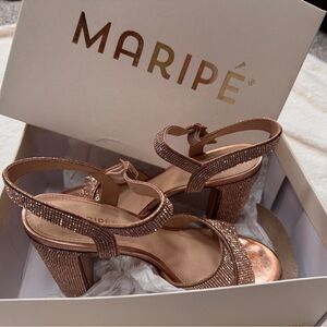 Maripe Women's Rose Gold Sandals